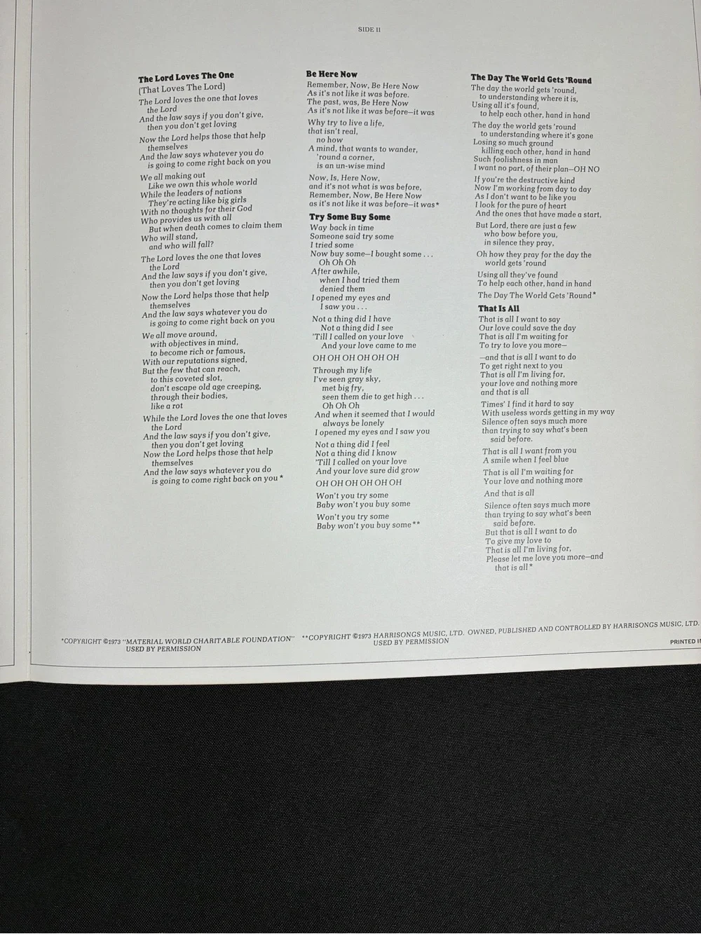 George Harrison – Living in the Material World (1973 Original US Pressing)